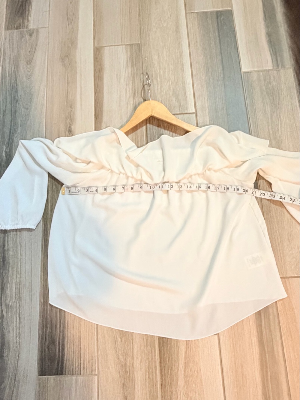 Wilfred Off-Shoulder White Ruffle Blouse - Picture 7 of 8